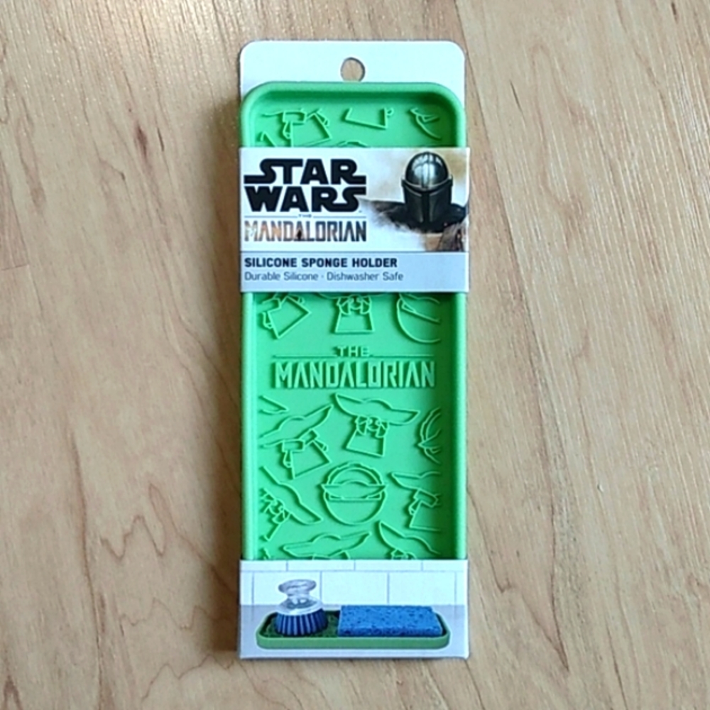 Star Wars The Mandalorian   Kitchen Sink Silicone Sponge Holder